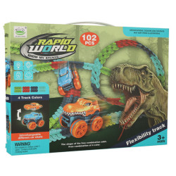 Automobilová pretekárska dráha s automobilovými prvkami 102