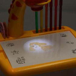 Projektor kresliaci stôl žirafa žltá