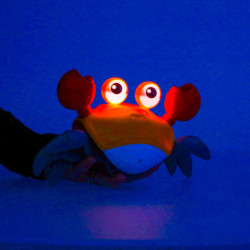 Interaktívny krab so zvukom, žltý