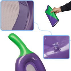 Nafukovací sieťový matrac aubergine 240cm