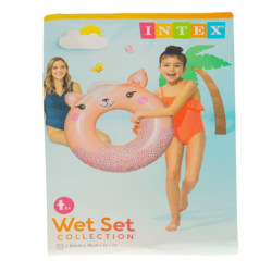 INTEX 59266 Plavecké koleso zvieratko ružové 6+