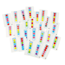 Vzdelávacie puzzle farebné montessori loptičky