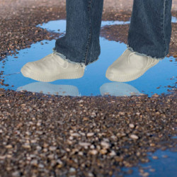 Nepremokavé chrániče topánok wellingtons M sivá veľkosť 35-38