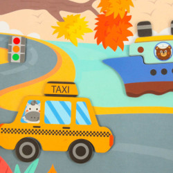 Magnetické puzzle dopravných prostriedkov