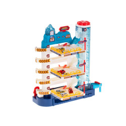 Parkovacia garáž 5 úrovní elektrický výťah + rohož + 8 áut