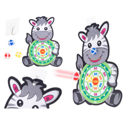 Šípky na suchý zips bezpečný terč- Zebra