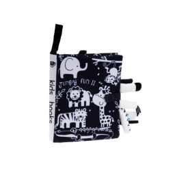 Zmyslová kniha mäkké safari chvosty zvierat