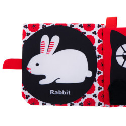 Senzorické značky na uhryznutie knihy Kontrastný les