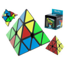 PYRAMINX puzzle hra s kockami Black MoYu