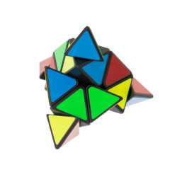 PYRAMINX puzzle hra s kockami Black MoYu