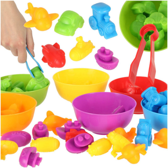 Vzdelávacie prostriedky učiace sa počítať montessori 36el.