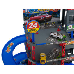 Parkovacia garáž dvojpodlažná čerpacia stanica umývanie áut