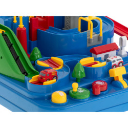 Prekážková dráha interaktívne parkovisko závodné sanitka policajné auto XL