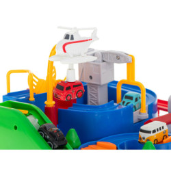 Prekážková dráha interaktívne parkovisko preteky 4 áut