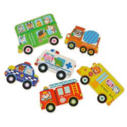 Konzervované puzzle vozidlá 30 puzzle