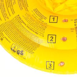 BESTWAY 32096 Nafukovacie sedadlo na kolesá oranžové