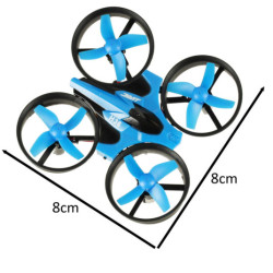 Mini dron RC JJRC H36 2.4GHz 4CH 6 AXIS – modrý