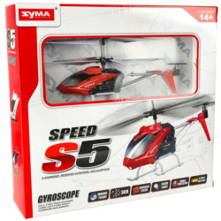 SYMA S5 RC vrtuľník 3CH červený