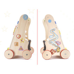 Drevená vzdelávacia kocka 6v1