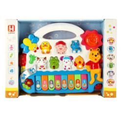 Detský organový klavír so zvukmi zvierat