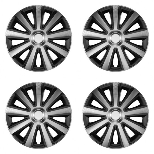 Puklice Aviator carbon silver&black 16 VERSACO