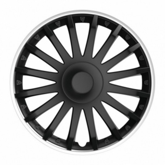 Puklice pre Škoda 16 CRYSTAL SO black