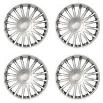 Puklice pre Škoda 15 CRYSTAL silver