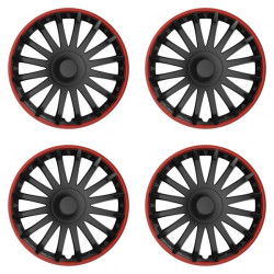 Puklice pre Škoda 15 CRYSTAL RO black