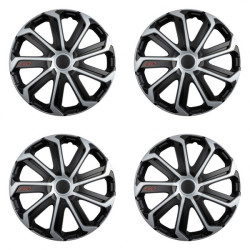 Puklice Evo black&silver 14