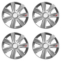 Puklice pre Škoda 14 GTX CARBON silver