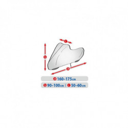 Ochranná plachta na bicykel L rozbalená (vyp)