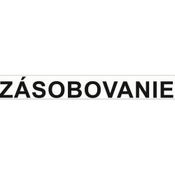 Samolepka zásobovanie (vnútorné na sklo)