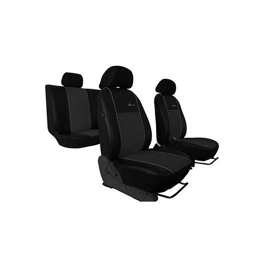 Poťahy pre SUZUKI VITARA (1988-2004) Exclusive Alcantara (Alcantara-koža) tmavo šedá (vyp)