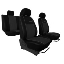 Poťahy pre ŠKODA KODIAQ 5 miestne (od 2016) Exclusive Alcantara (Alcantara-koža) tmavo šedá (vyp)