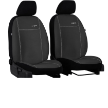 Poťahy pre VOLKSWAGEN Crafter 1+1 (od 2017) Comfort (Alcantara) tmavo šedá (vyp)