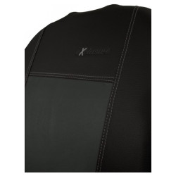 Poťahy pre TOYOTA COROLLA CROSS (od 2022) Exclusive Alcantara (Alcantara-koža) tmavo šedá (vyp)