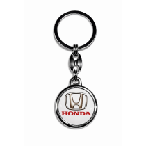 Kľúčenka Honda biela okrúhla