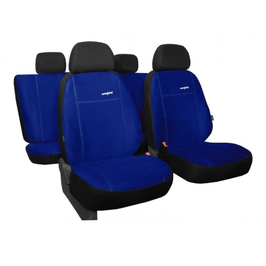 Výpredaj Poťahy pre DACIA Duster (access version) II (od 2017) Comfort (Alcantara) modré