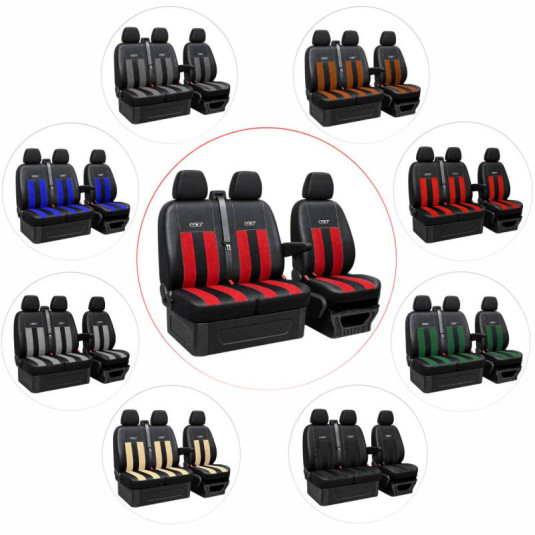 Autopoťahy VOLKSWAGEN VW T6 2+1 (od 2015) GT Alcantara a eko koža