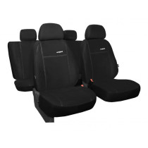 Poťahy pre OPEL MOVANO 2+1 III (od 2010) Comfort (Alcantara) čierna (vyp)