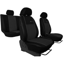 Poťahy pre SUBARU IMPREZA HATCHBACK III (2007-2013) Exclusive Alcantara (Alcantara-koža) tmavo šedá (vyp)