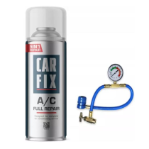 Opravný plyn pre R134a 235g 5v1 + manometer s hadicou CARFIX CFIZ5AN