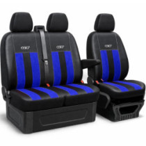 Autopoťahy PEUGEOT BOXER 2+1 II (2006-2014) GT (Alcantara a eko koža) modrá (vyp)