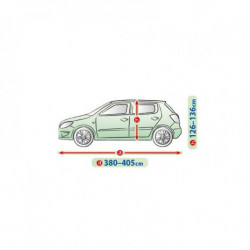 Plachta na auto Mobile Garage M2 hatchback 380-405x126-136 cm (rozbalená)