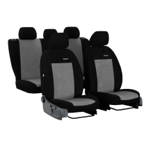 Poťahy pre Škoda Octavia IV (od 2020) Elegance (velour-velour) sivá (vyp)