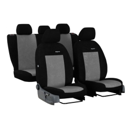 Poťahy pre Škoda Octavia IV (od 2020) Elegance (velour-velour) sivá (vyp)