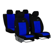 Poťahy pre Škoda FABIA IV (od 2021) Elegance (velour-velour) modrá (vyp)