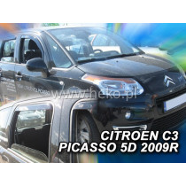 Deflektory CITROËN C3 Picaso 5D (+zadné) (od 2009-2016)