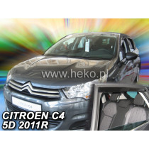 Deflektory CITROËN C4 5D (+zadné) (2004-2010)