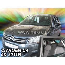 Deflektory CITROËN C4 II. 5D (+zadné) (od 2010-2018)